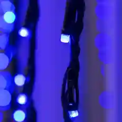Гирлянда "Дождь" улич. УМС, Ш:2 м, В:6 м, Н.Т. LED-1500-220V, БЕЗ контр. СИНИЙ
