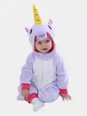 Лавандовый кигуруми комбинезон для малышей