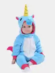 Голубой кигуруми комбинезон для малышей
