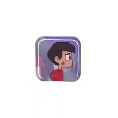 Угольный 3d стикеры наклейки на телефоны "Идеальная пара" (парные)