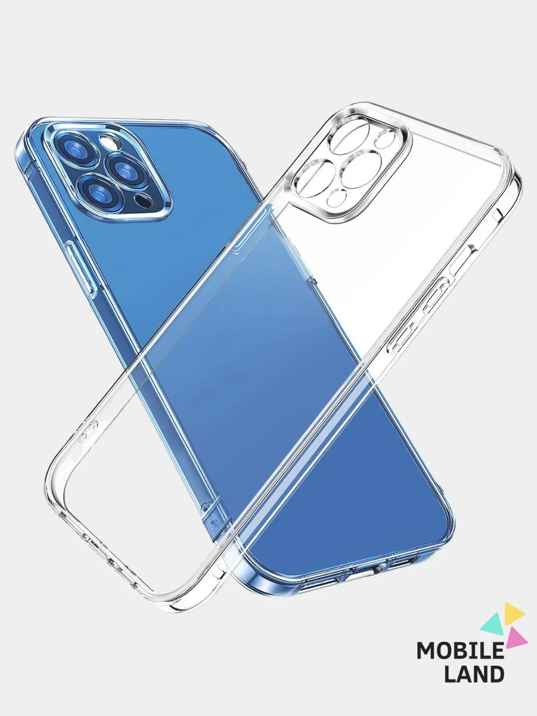 Плотный чехол iPhone XR/11/11Pro/11ProMax/12Pro/12ProMax/X/Xs/XsMax/7/8/SE20 1.5 прозрачны