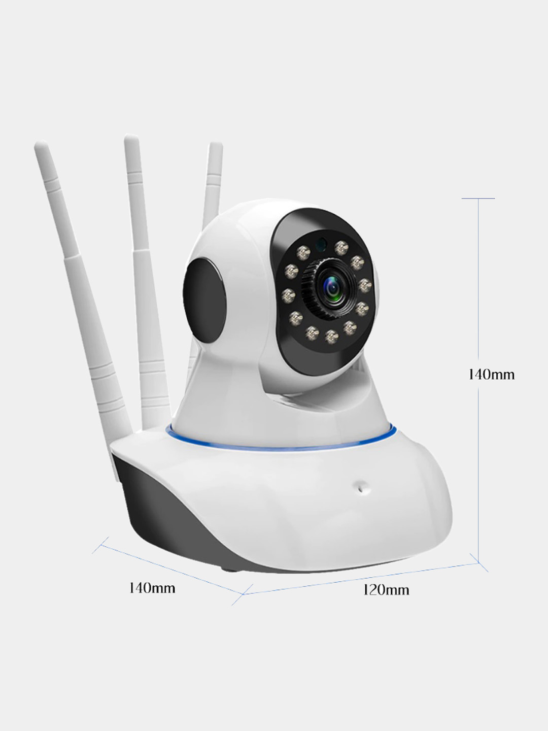 Поворотная WiFi камера видеонаблюдения Smart Net Camera / ip камера  наблюдения / Видеоняня купить по цене 4490 ₽ в интернет-магазине  KazanExpress