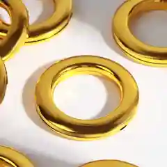 Люверсы для штор, цвет золотой, 10 штук, диаметр 4,3-6,5 см