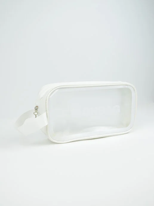 Серый меланж косметичка водонепроницаемая WASHBAG