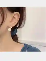 Серьги квадратные, винтажные