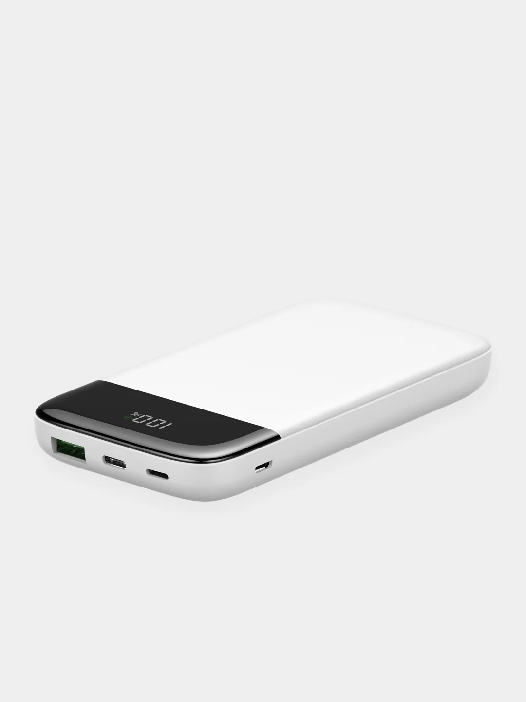 Белый внешний аккумулятор power bank 10000 mAh