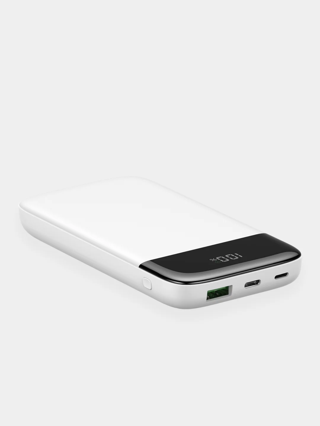 Белый внешний аккумулятор power bank 10000 mAh