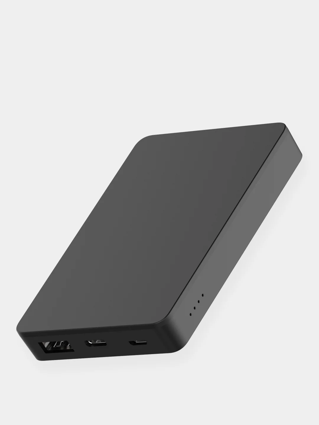 Белый power bank 5000 мАч, внешний аккумулятор, быстрая зарядка powerbank