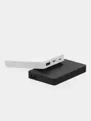 Белый power bank 5000 мАч, внешний аккумулятор, быстрая зарядка powerbank