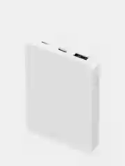 Белый power bank 5000 мАч, внешний аккумулятор, быстрая зарядка powerbank