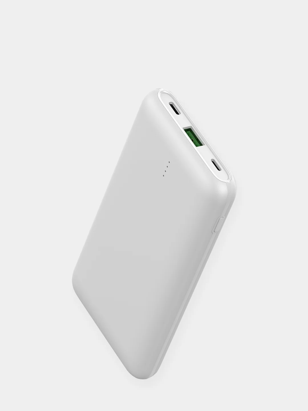 Белый внешний аккумулятор 10000 мАч быстрая зарядка power bank