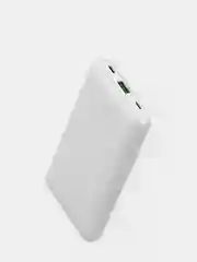 Белый внешний аккумулятор 10000 мАч быстрая зарядка power bank