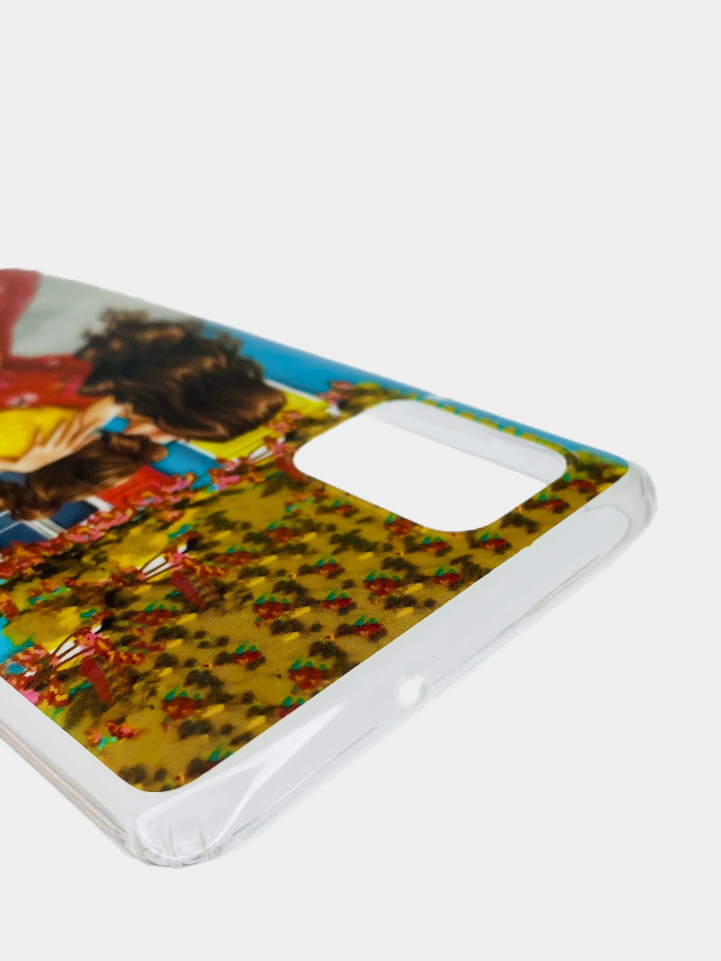 Бежевый меланж чехол Samsung Galaxy A51, Самсунг Галакси А51 силиконовый с рисунком автомобили