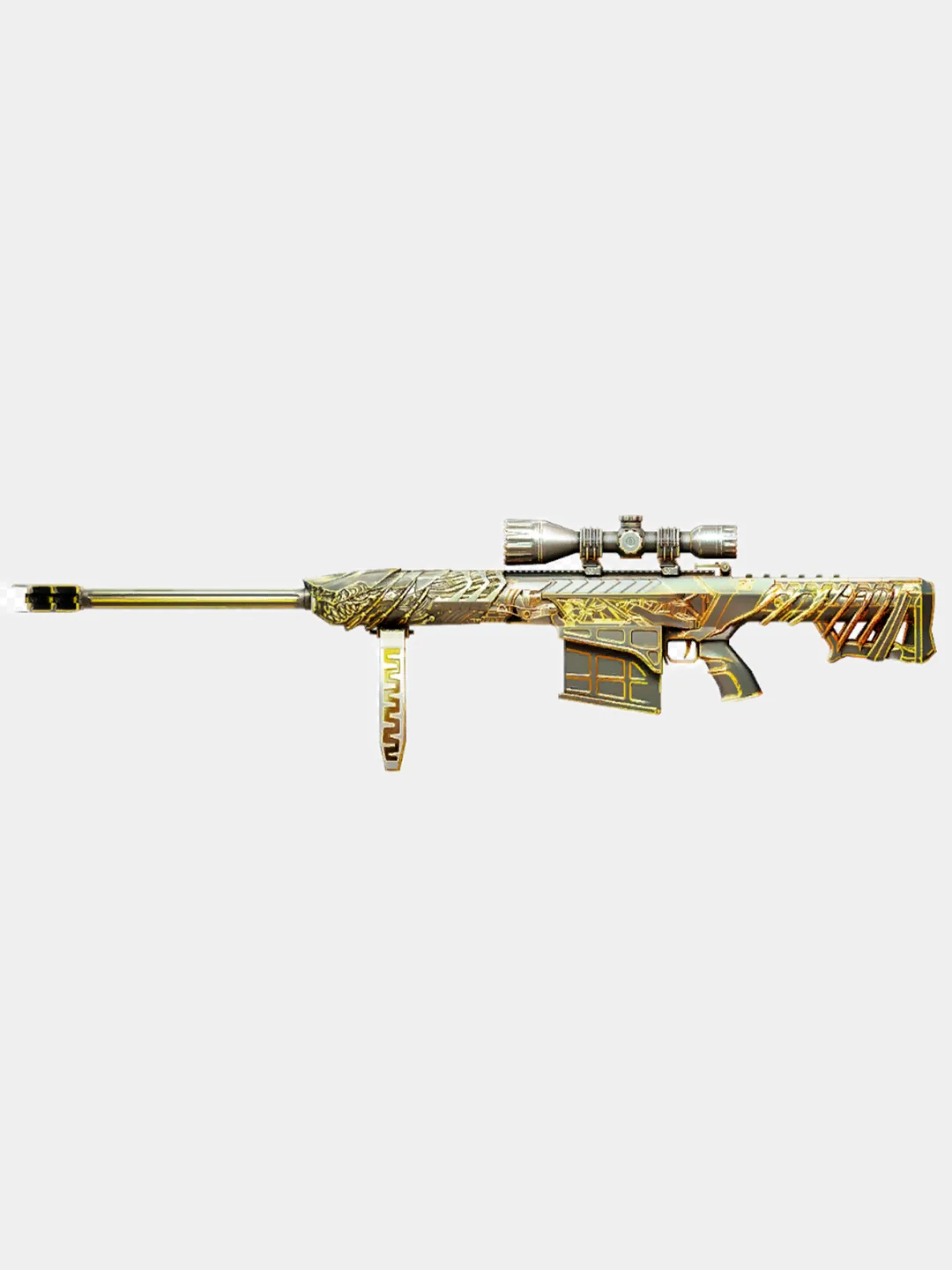 Черный модель оружия барретт Barrett M82A1 из CrossFire (Кроссфаер), снайперская винтовка