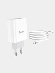 Сетевое зарядное устройство Hoco C80A Быстрая зарядка, 20W  кабель Type-C to Type-C