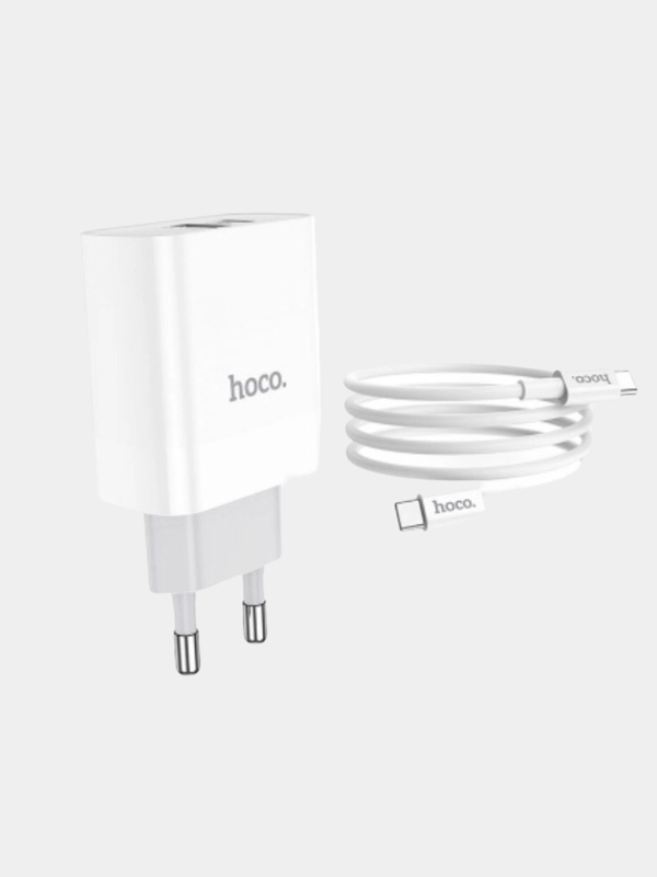 Сетевое зарядное устройство Hoco C80A Быстрая зарядка, 20W  кабель Type-C to Type-C
