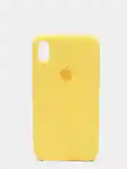 Желтый чехол силиконовый для iPhone X/XS (Айфон)
