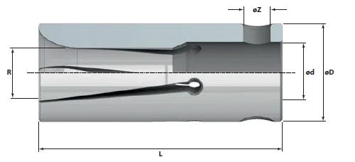 Цанга барфидера d-8 мм тип 210Е SPH.10.R0800 (FATPOL)