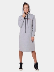 Платье из футера I understand ФП1357П10 серый меланж, KLERY