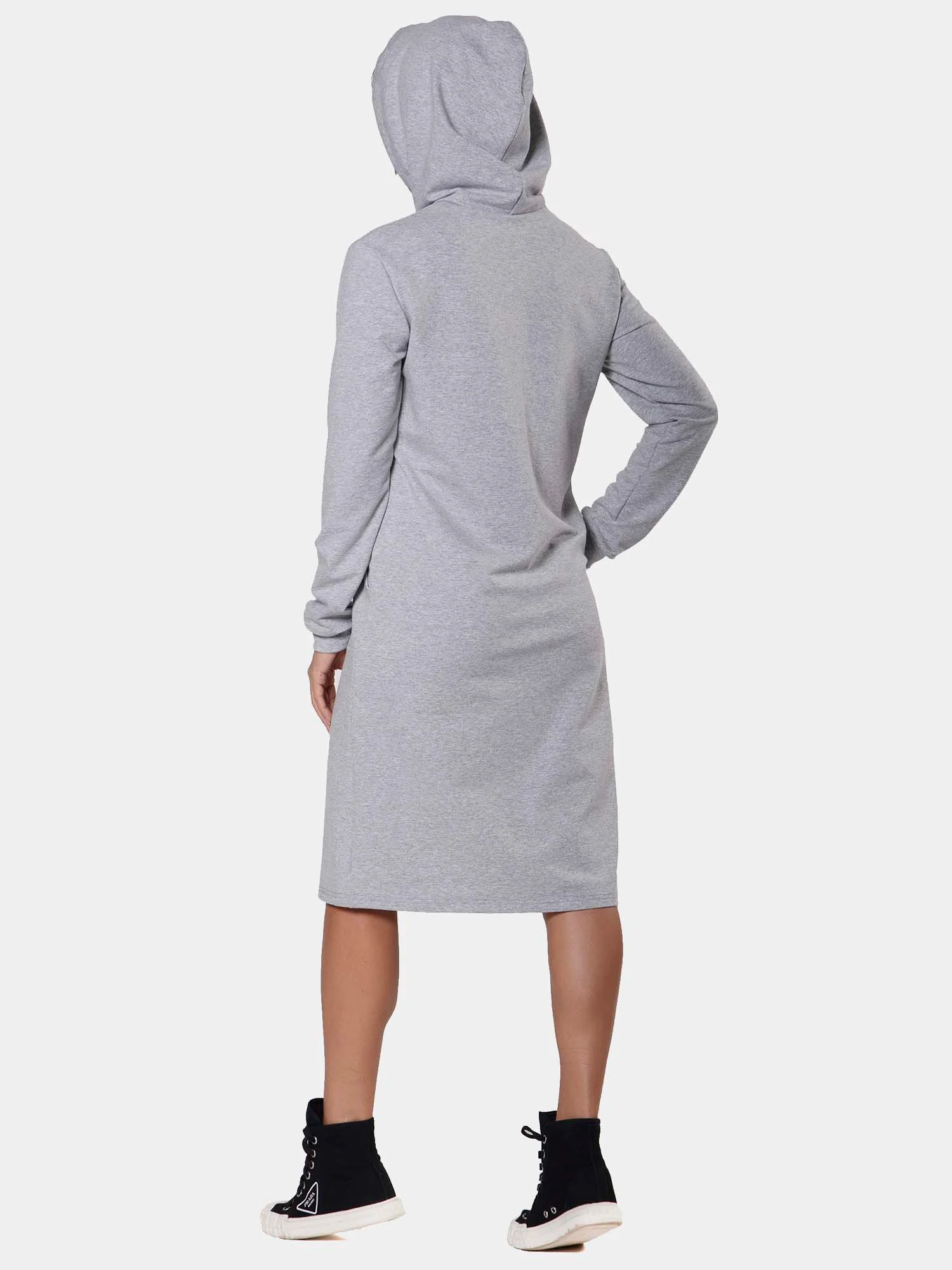 Платье из футера I understand ФП1357П10 серый меланж, KLERY