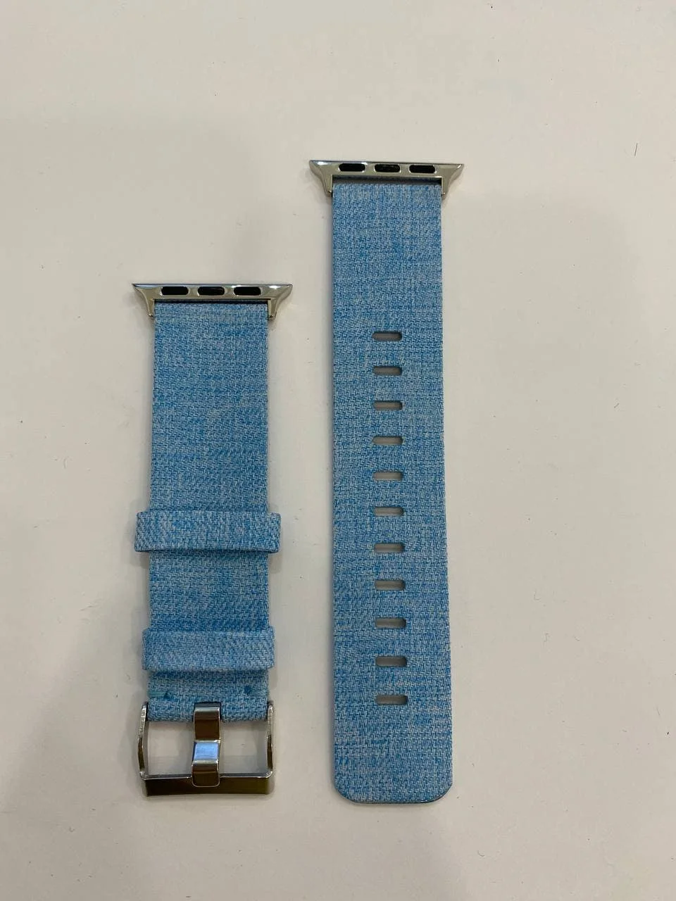 Голубой нейлоновый ремешок для Apple Watch 38 мм. (1/2/3/4 поколения)