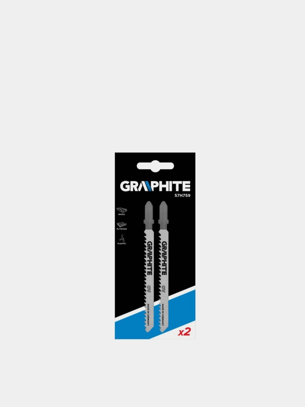 Полотна для электролобзика GRAPHITE 57Н772  , 10TPI, хвостовик U, набор 5 шт
