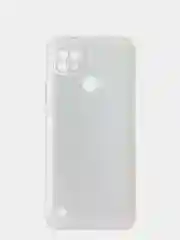 Белый чехол силиконовый Realme C21 Реалми С21 цветной, матовый