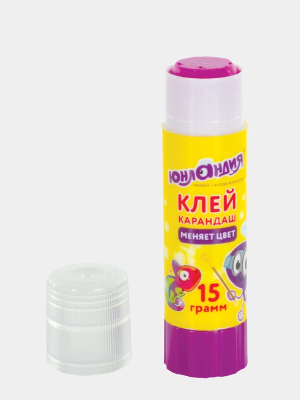 Клей-карандаш "Хамелеон", обесцвечивающийся