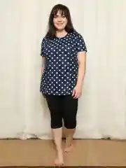 Синий milena21 Туника женская "Кристина",футболка с карманами,большие размеры