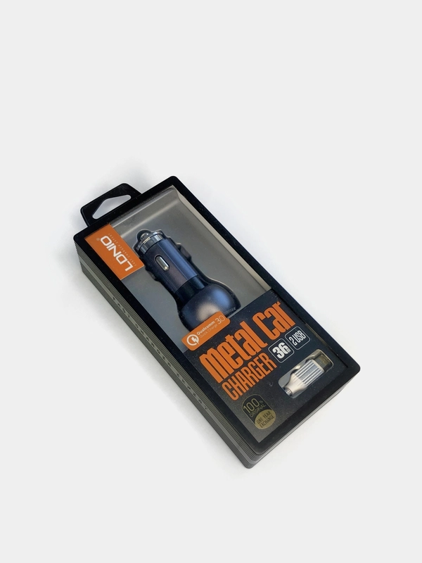 LDNIO зарядка в авто 2 USB и провод Micro usb в компекте / Quick Charge 3.0