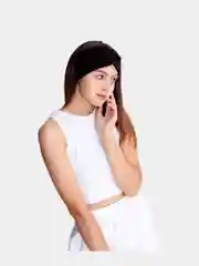 Черный повязка на голову женская трикотажная, хлопок (Россия)