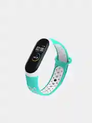 Бирюзовый перфорированный cиликоновый ремешок для Xiaomi Mi Band 3 и Mi Band 4, ми банд 3/4