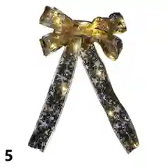 Елочное украшение "Бант светящийся", 23*35 см