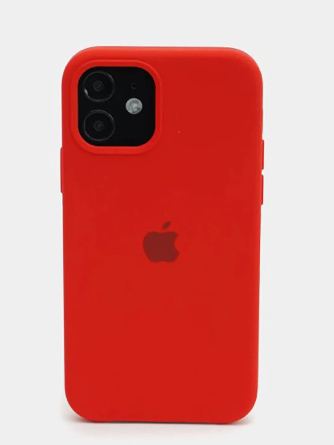 Красный чехол Silicone Case для iPhone 12 / 12 Pro / 12 Pro Max с логотипом