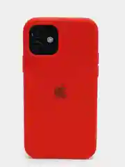 Красный чехол Silicone Case для iPhone 12 / 12 Pro / 12 Pro Max с логотипом