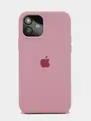 Розовый чехол Silicone Case для iPhone 12 / 12 Pro / 12 Pro Max с логотипом
