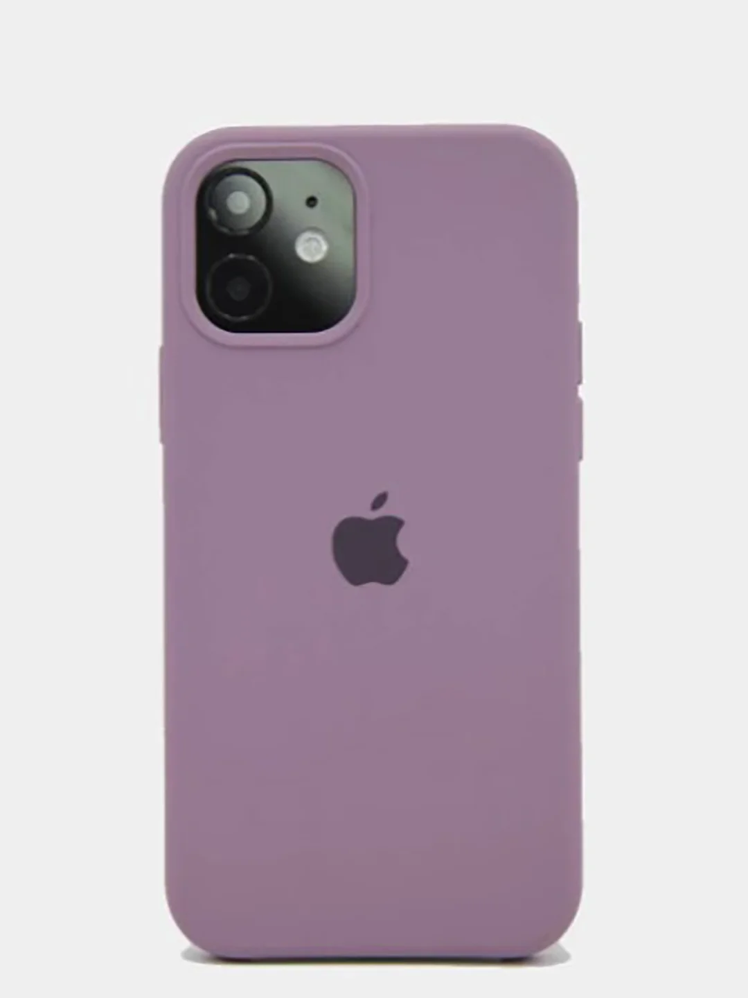 Лавандовый чехол Silicone Case для iPhone 12 / 12 Pro / 12 Pro Max с логотипом
