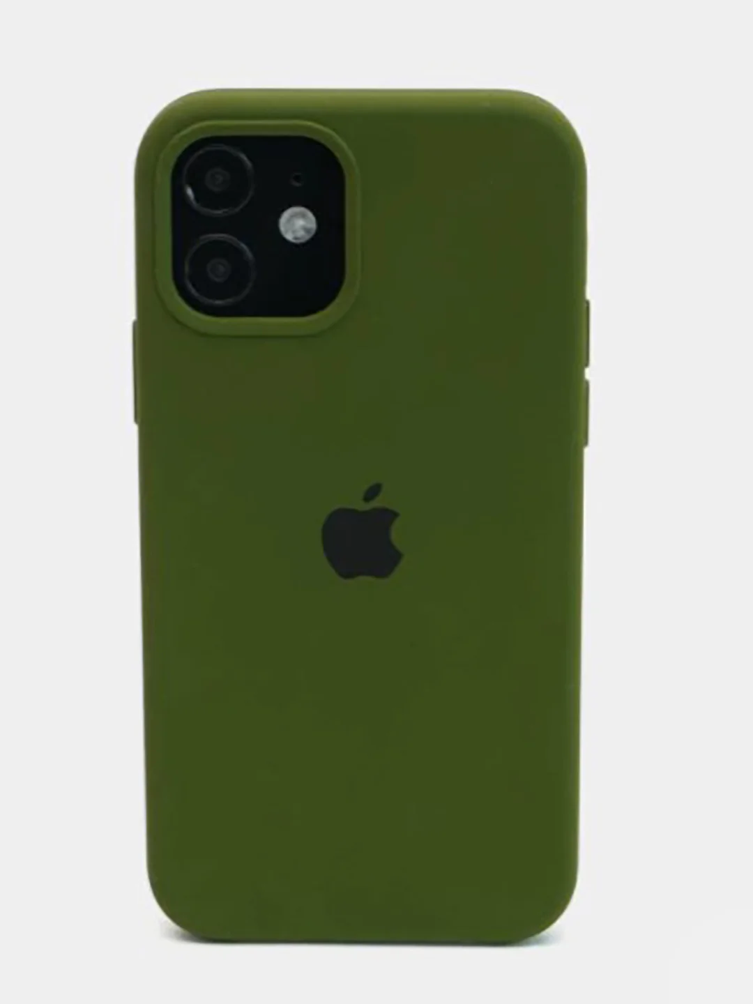 Зеленый чехол Silicone Case для iPhone 12 / 12 Pro / 12 Pro Max с логотипом