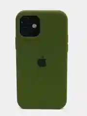 Зеленый чехол Silicone Case для iPhone 12 / 12 Pro / 12 Pro Max с логотипом