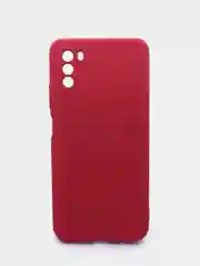 Коралловый чехол силиконовый с микрофиброй и защитой камеры для Xiaomi Poco M3 (покофон)