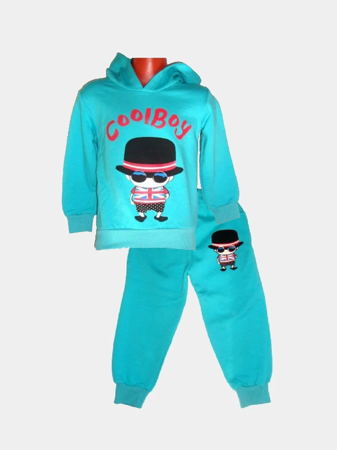 Зеленый костюм тёплый для мальчиков и девочек "CoolBoy", синий, красный, зелёный
