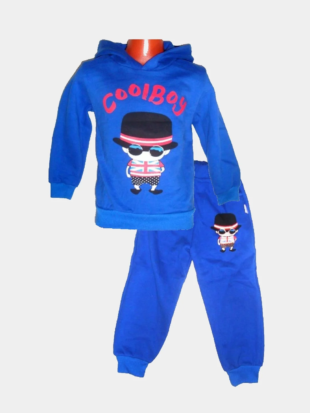 Синий костюм тёплый для мальчиков и девочек "CoolBoy", синий, красный, зелёный