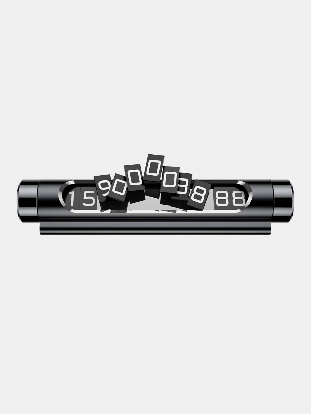 Черный автовизитка Baseus Premium All Metal Temporary Parking Number Plate (2-х номерная версия)