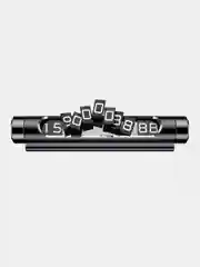 Черный автовизитка Baseus Premium All Metal Temporary Parking Number Plate (2-х номерная версия)