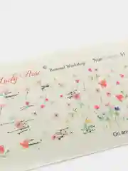 Наклейка для дизайна ногтей Lucky Rose Цветы, Яркий слайдер для маникюра под гель-лак, лак