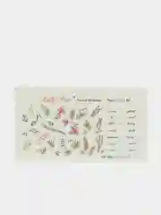 Наклейка для дизайна ногтей тема Растения/Надписи, Яркий слайдер для маникюра
