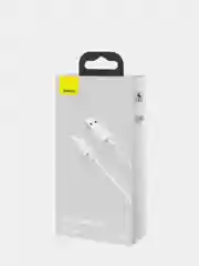 Белый кабель Baseus Simple (2шт USB/Micro-USB, Type-C, Lightning, 5A, 40W для iPhone и Android)