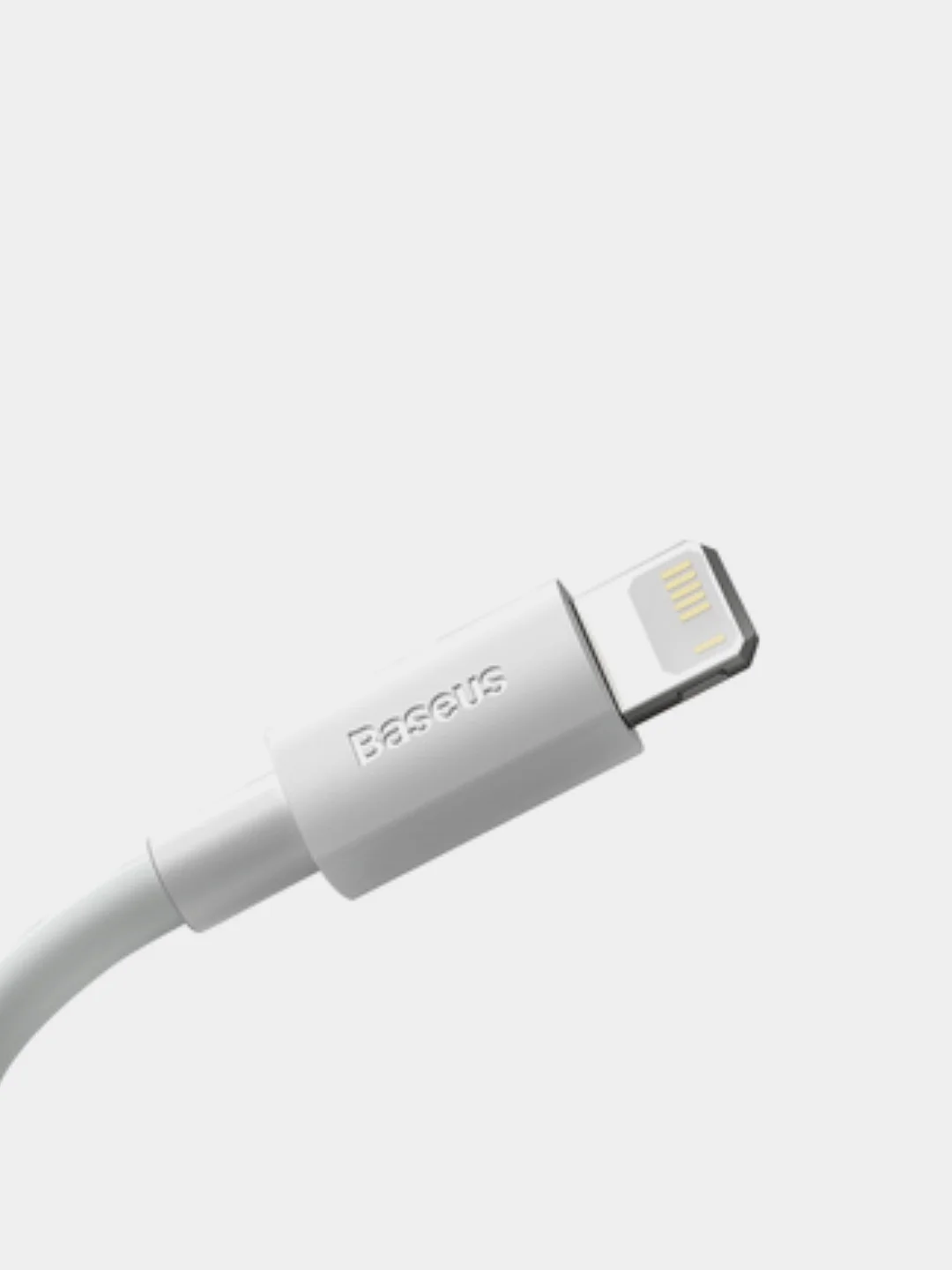 Белый кабель Baseus Simple (2шт USB/Micro-USB, Type-C, Lightning, 5A, 40W для iPhone и Android)