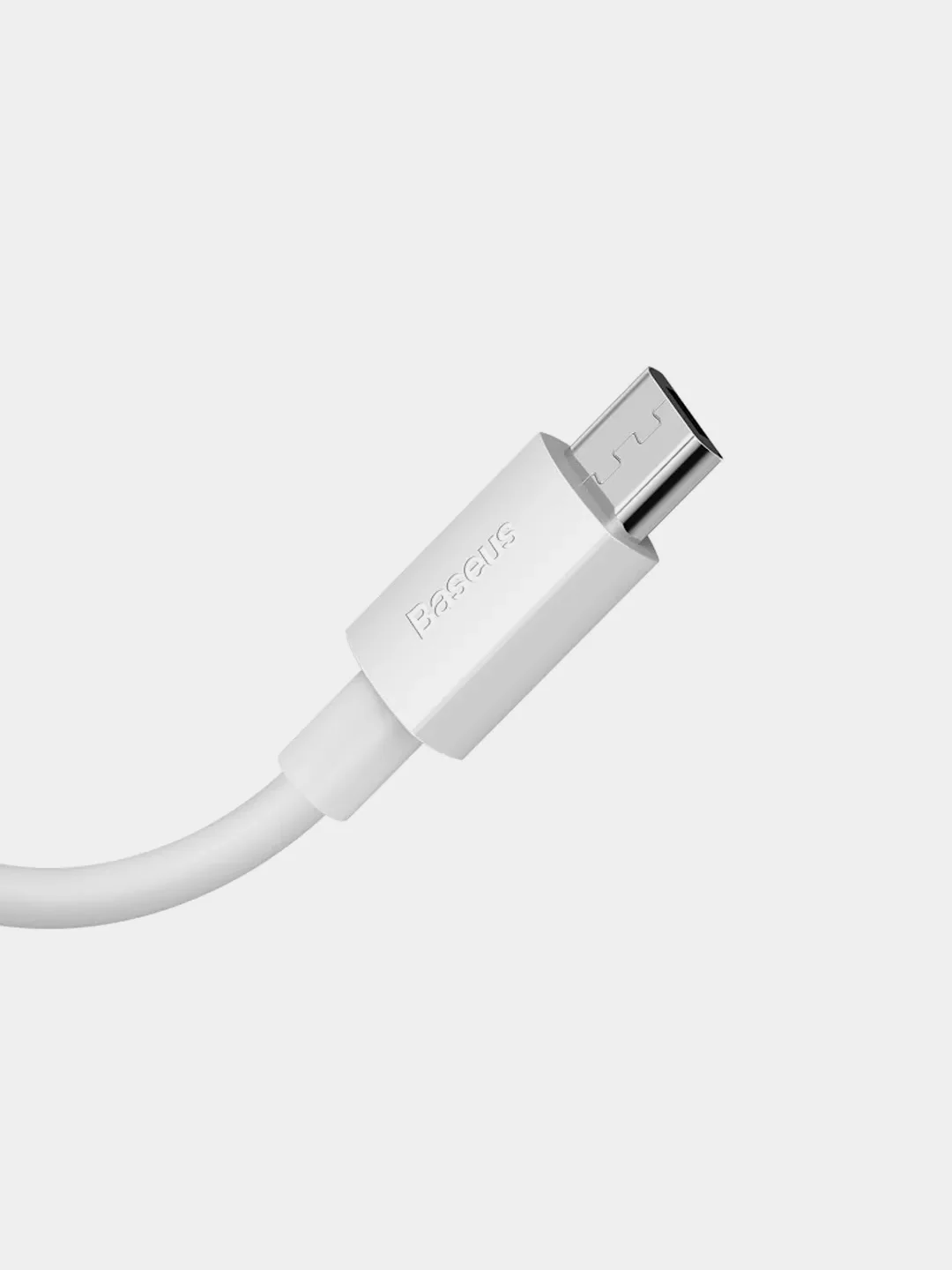 Белый кабель Baseus Simple (2шт USB/Micro-USB, Type-C, Lightning, 5A, 40W для iPhone и Android)