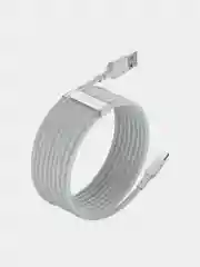 Белый кабель Baseus Simple (2шт USB/Micro-USB, Type-C, Lightning, 5A, 40W для iPhone и Android)
